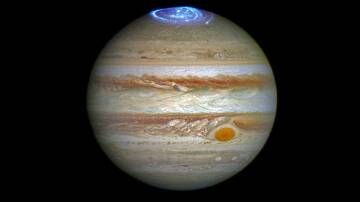 Aurora on Jupiter. Picture NASA